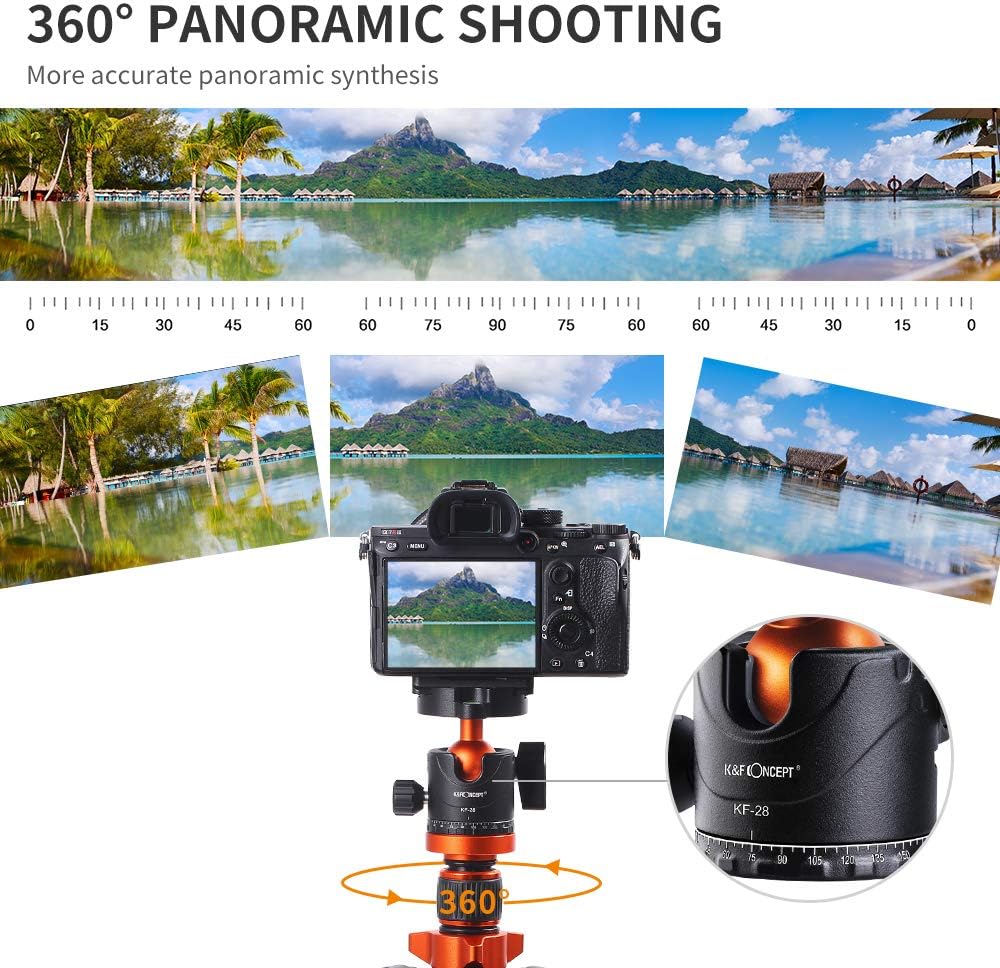 78 inch Aluminum Camera Tripod with 360 Degree Ball Head Q82585