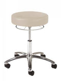 Chrome 360 Hand Release Physician Stool with Foot Ring X327