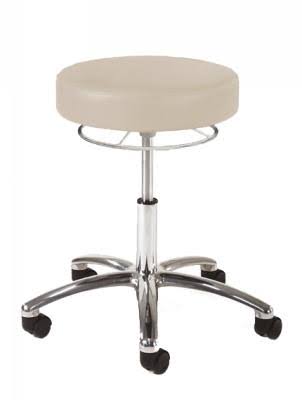 Chrome 360 Hand Release Physician Stool with Foot Ring X327
