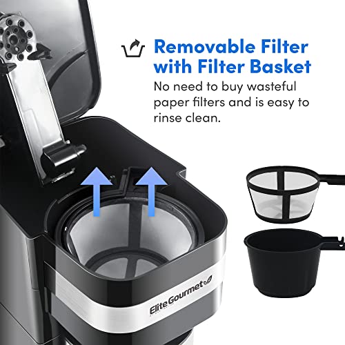 Iced/Hot Coffee Maker, 8, 10 or 12oz Pours, Black/Stainless-Steel Z48883