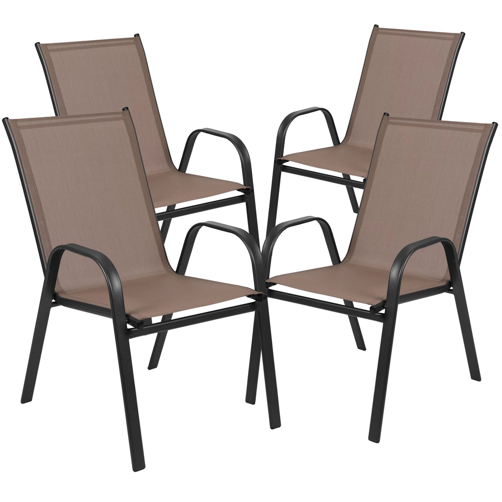 7 Piece Outdoor Patio Dining Set with Umbrella Hole V4044