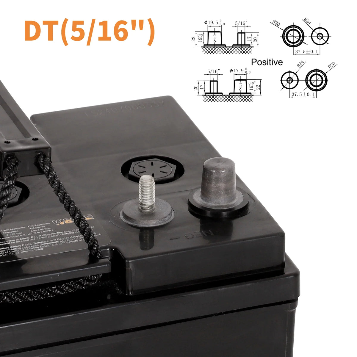 6V 210ah Deep Cycle AGM Battery T69031