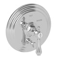 Balanced Pressure Tub & Shower Diverter Plate with Handle Weathered Copper R46819
