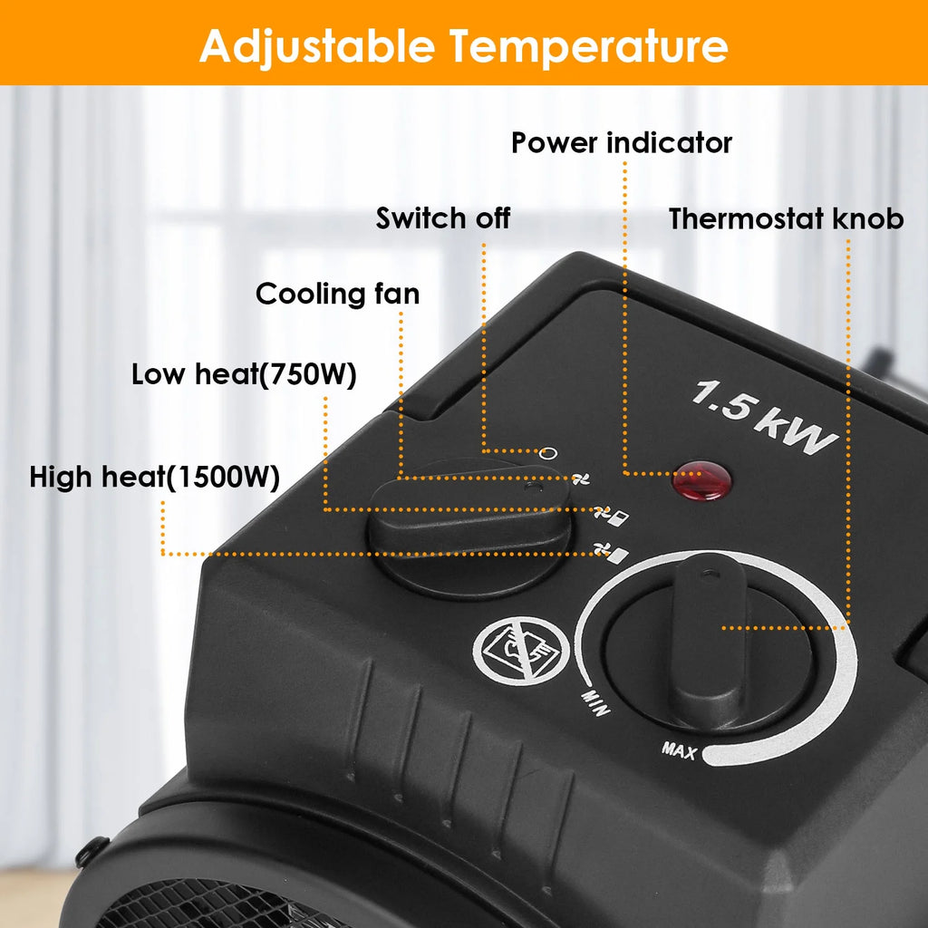 1500W PTC Electric Space Heater Q19763