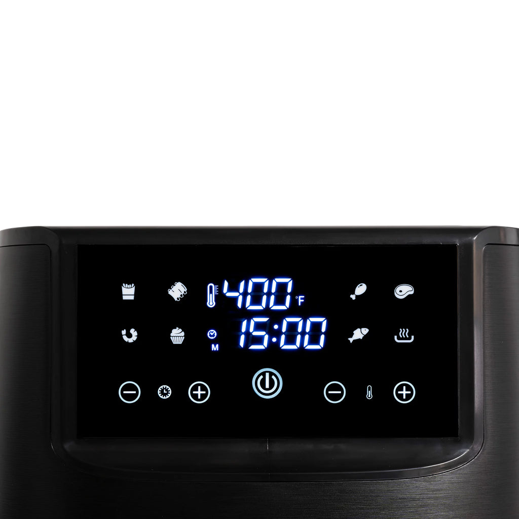 8 Qt Digital Touchscreen Air Fryer with Trivet, Black G8668