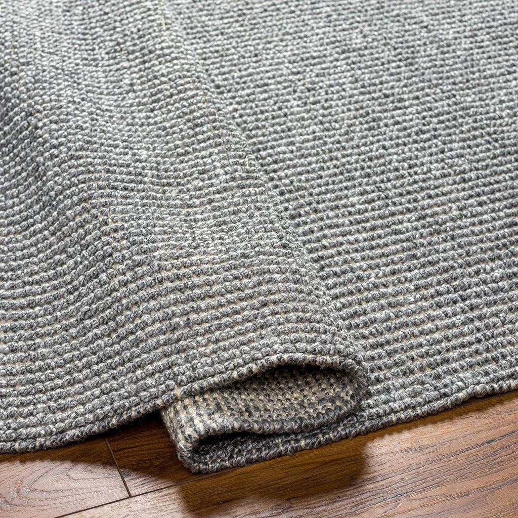 Gray Black 5' X 7'6" Area Rug Y213