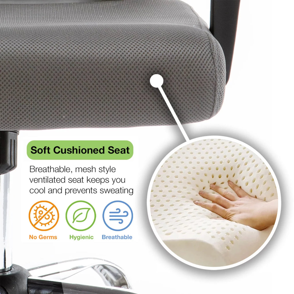 Black & Aqua Ergonomic Mesh Mid Back Office Chair X77735