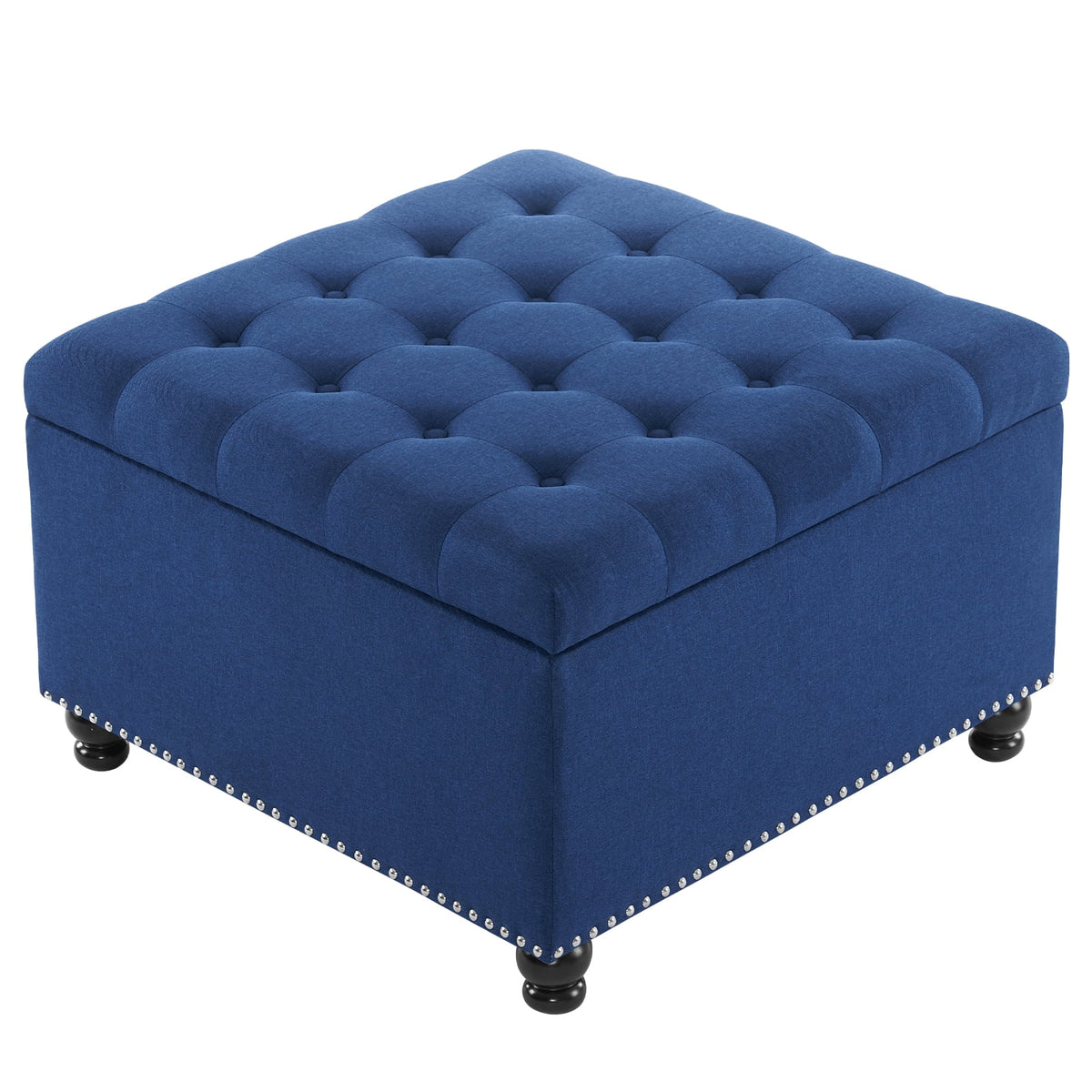 Large Upholstered Storage Ottoman P472
