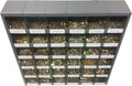 2510 Piece Grade 8 USS Coarse Thread Bolt, Nut, and Washer Assortment with 40 Hole Bin P1572