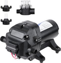 12V 5.5GPM 70PSI Diaphragm Water Pump with Pressure Switch, Pack of 2 S71210