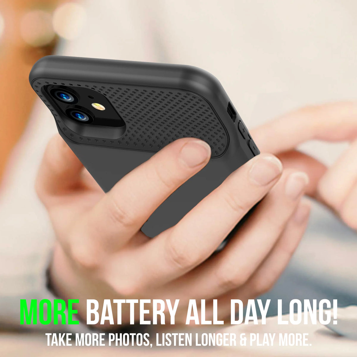 Black 6500mAh Battery Case for iPhone 13 Pro Max M30735