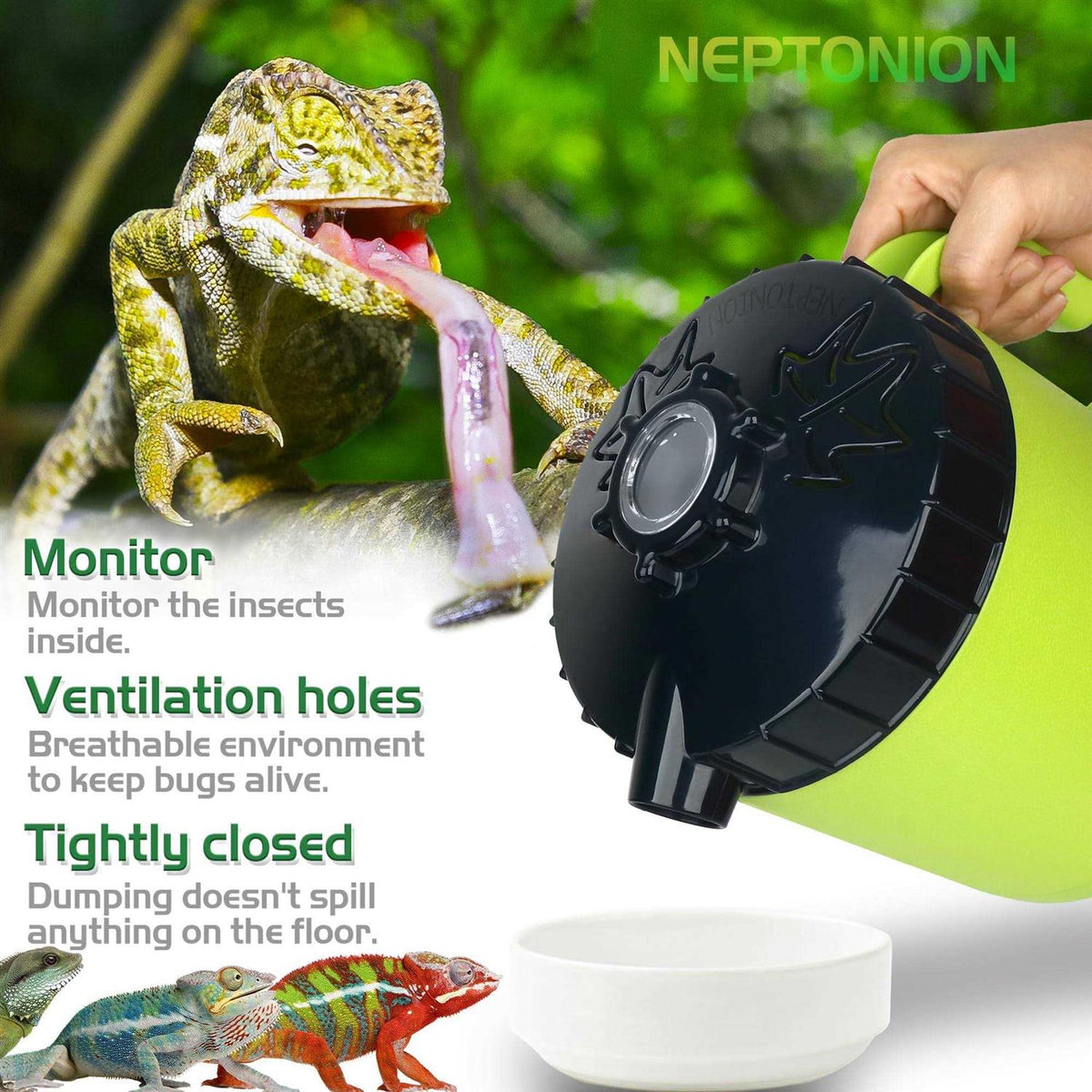 Cricket Keeper Live Worm Organizer Tank with Rubber Seal P60476