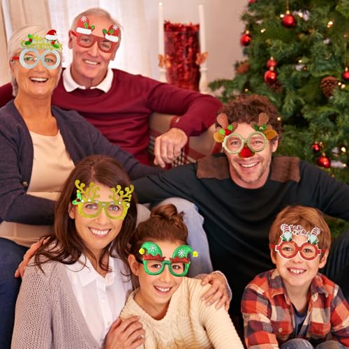 12 Pcs Christmas Glasses Party Favors H391922