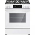 5 Burners Slide in Gas Range with Steam Clean in White X194
