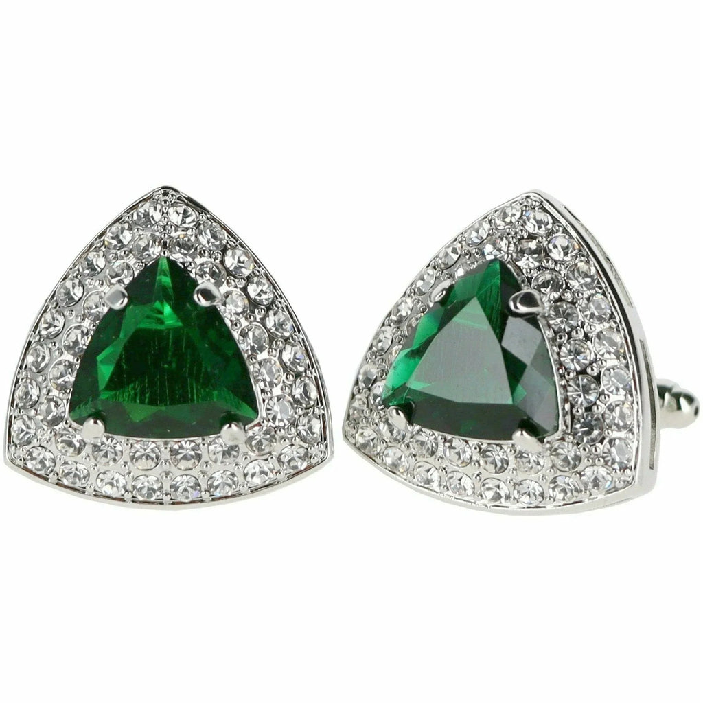 Crystal Diamond Set Cufflinks R7111