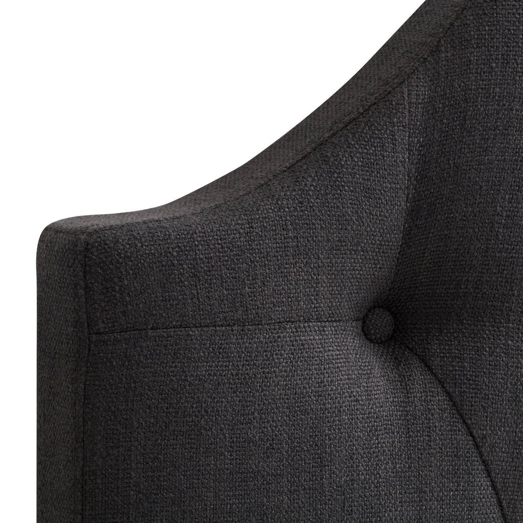 Tufted Light Gray Fabric Headboard W303