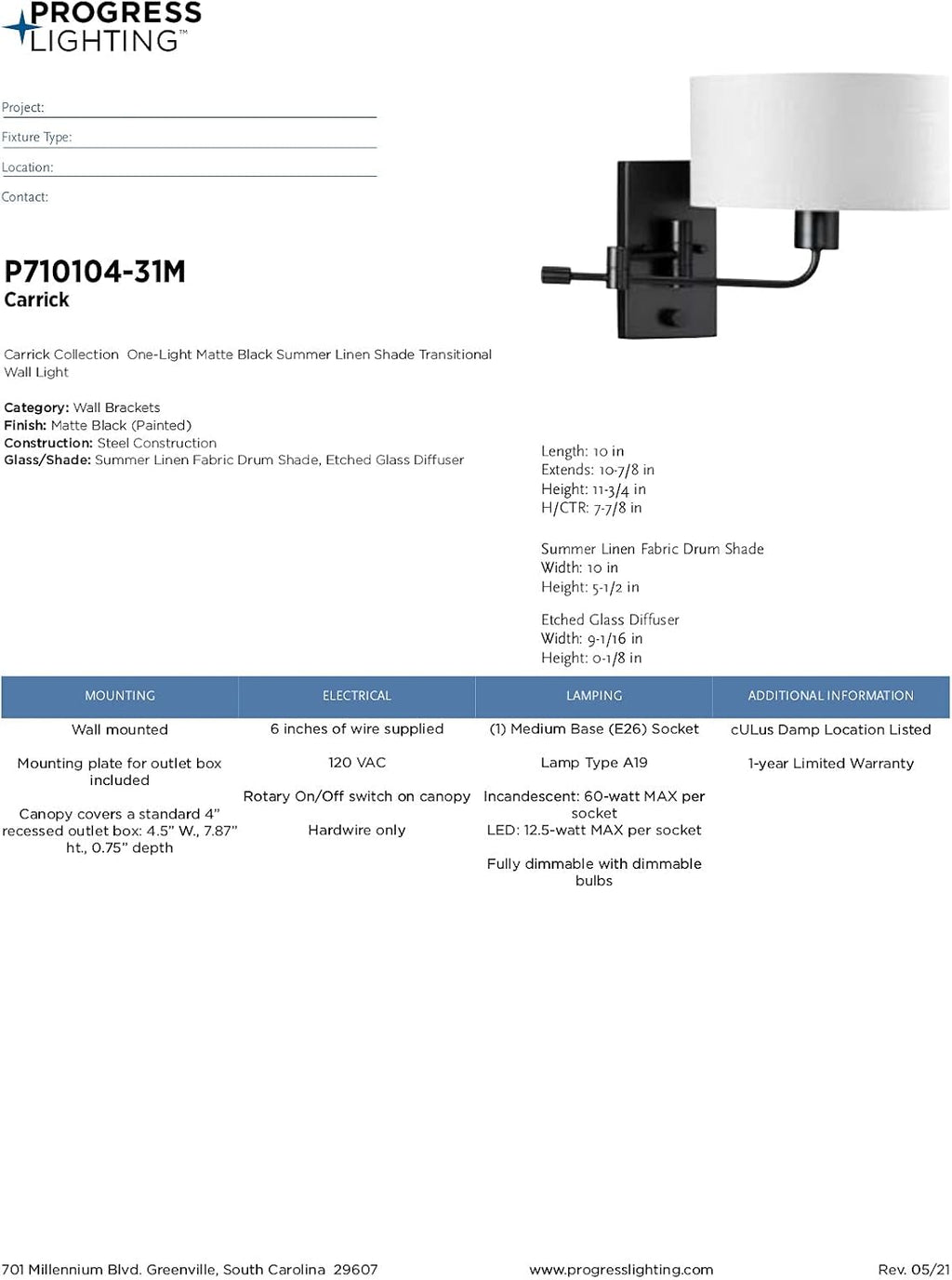 Black Wall Brackets D466930
