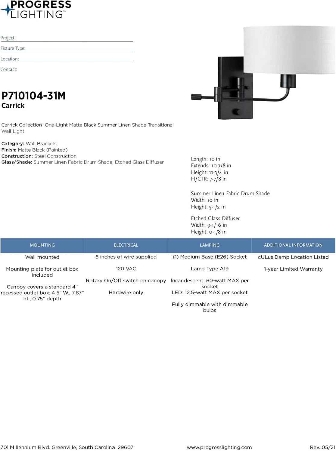 Black Wall Brackets D466930