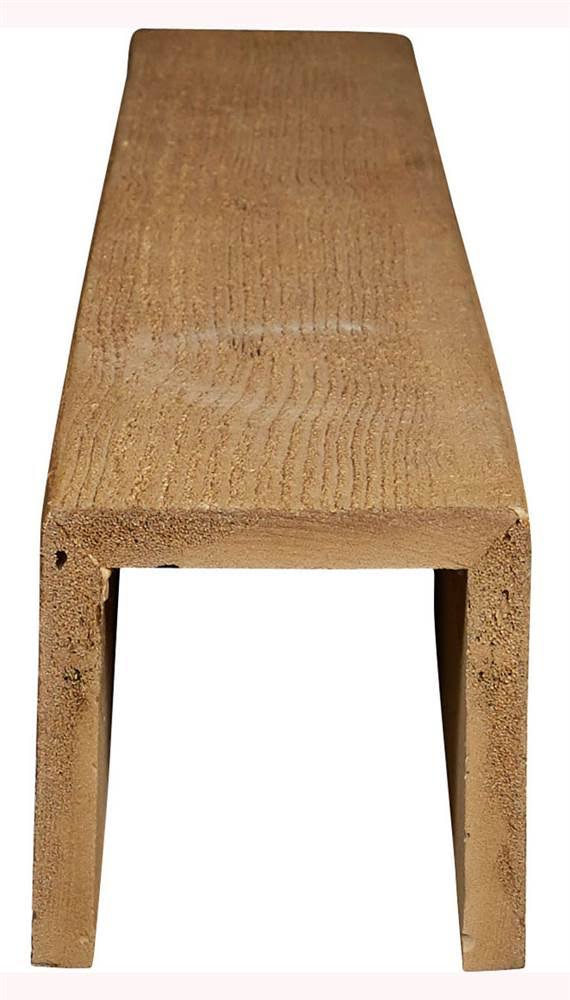 6x22W x 8x22H x 12&L 3-Sided Rough Sawn Faux Wood Ceiling Beam R603