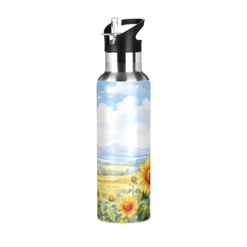 Stainless Steel Insulated Water Bottle with Straw Lid 20 oz X19647
