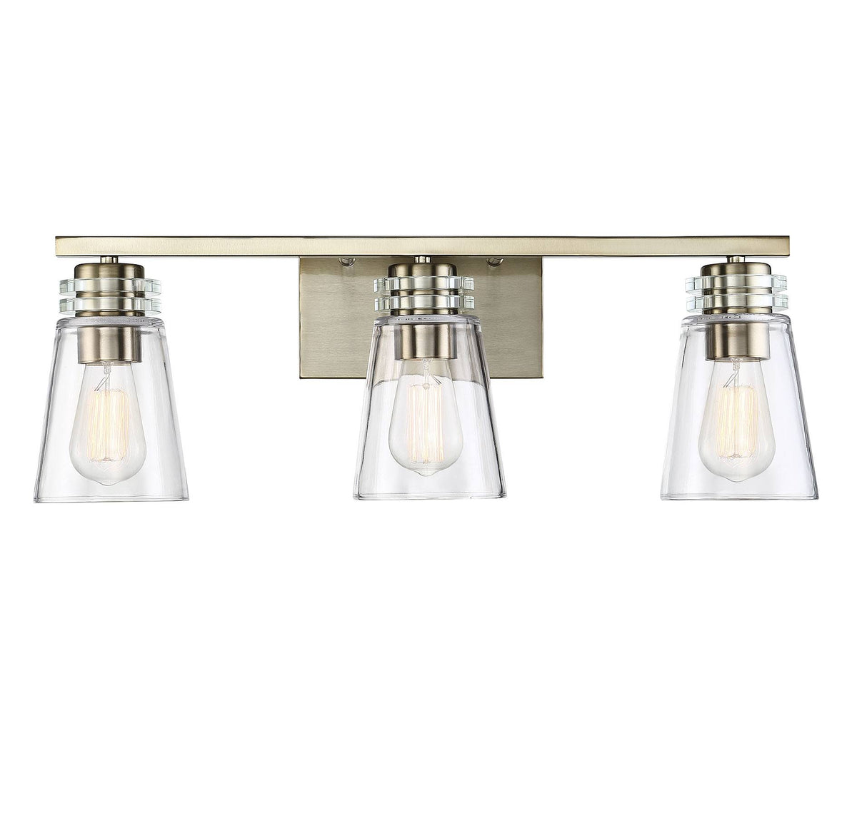 3 Light Noble Brass Bath Bar H570147