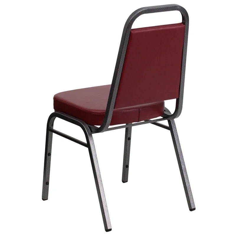 Burgundy Vinyl Stacking Banquet Chair F56984