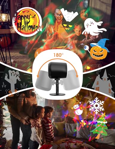 12-in-1 Outdoor Waterproof Holiday Projector Lights E181