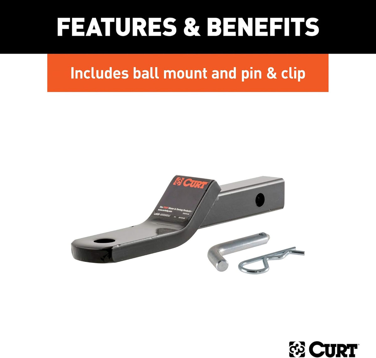 Class 1 Trailer Hitch with Ball Mount, 1-1/4-In Receiver K833