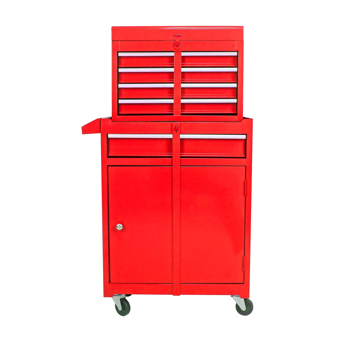 Black 4 Drawer Stainless Steel Rolling Tool Chest and Cabinet N989