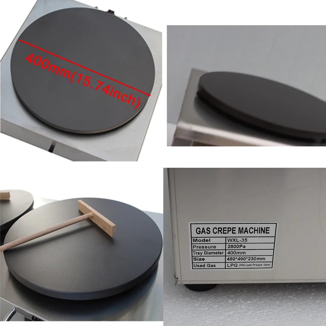 Single Plate Pancake Maker LP Gas Crepes Maker D924760