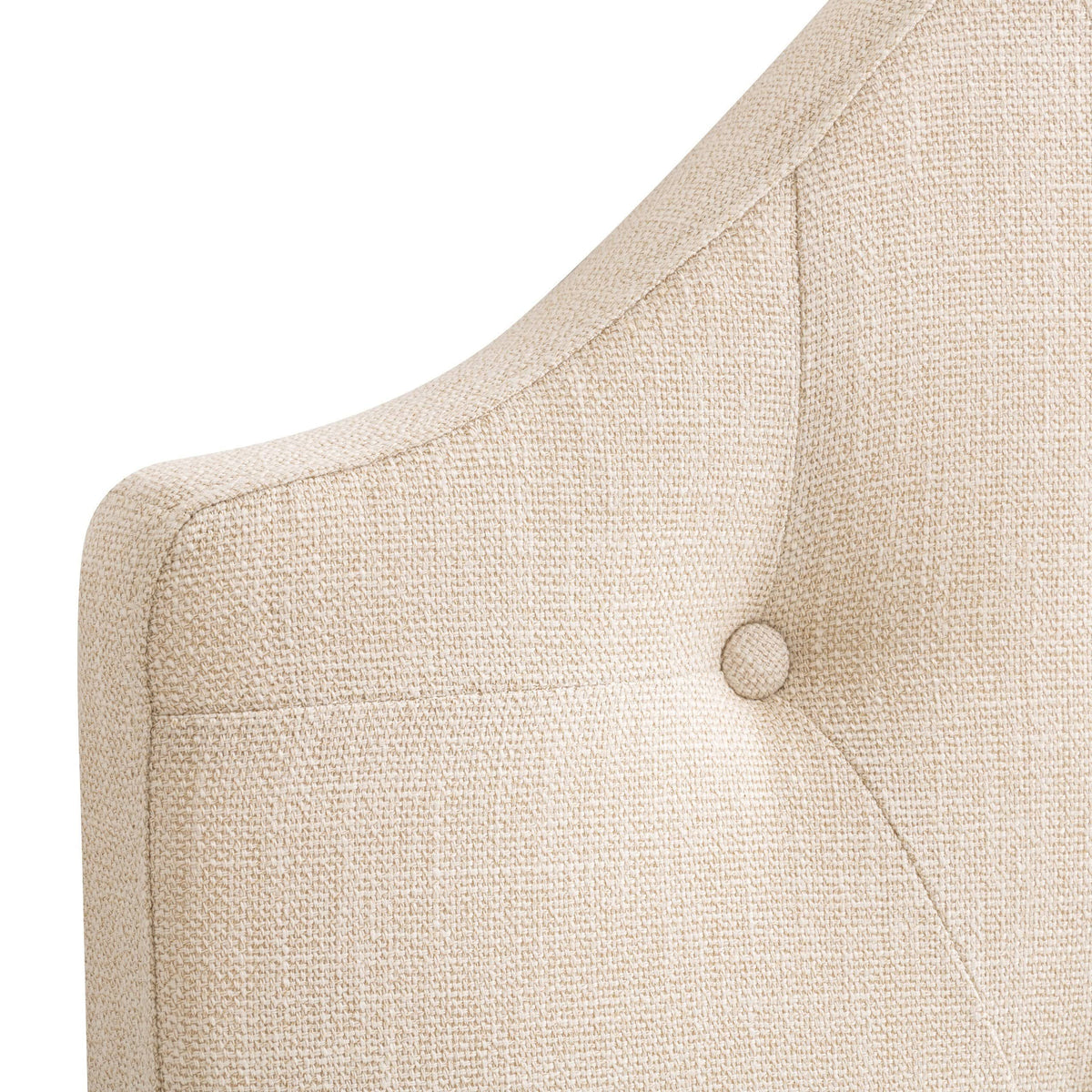 Tufted Light Gray Fabric Headboard W303