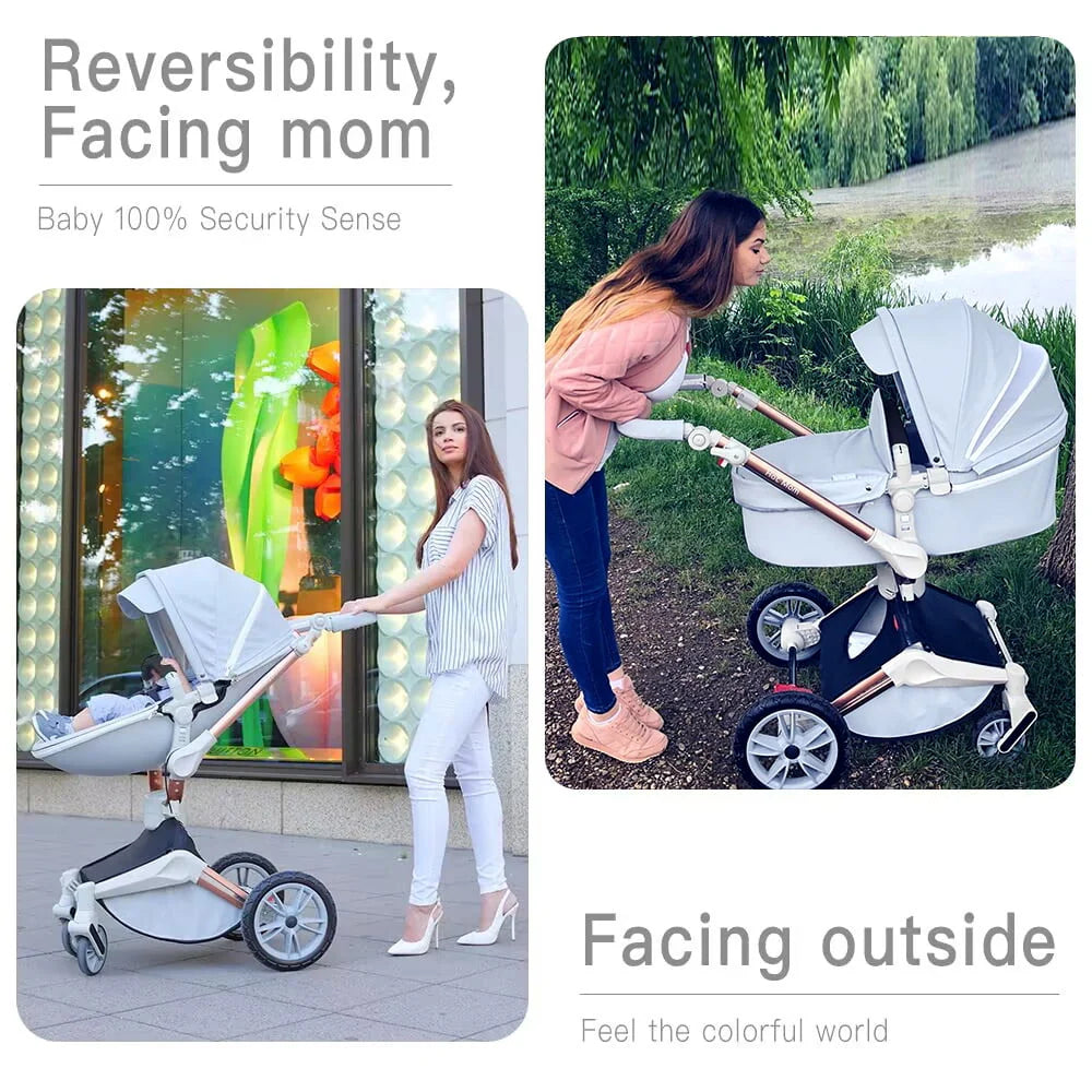 2 in 1 Bassinet Combo Reversible Travel System Stroller W26707