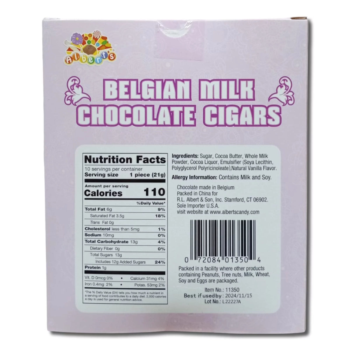 Belgian Milk Chocolate Celebration Sticks Box of 10 Pack of 2 W16695