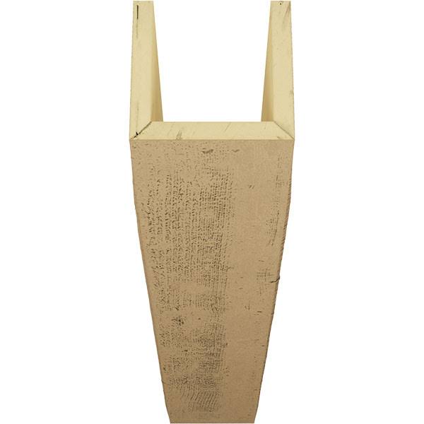 6x22W x 8x22H x 12&L 3-Sided Rough Sawn Faux Wood Ceiling Beam R603