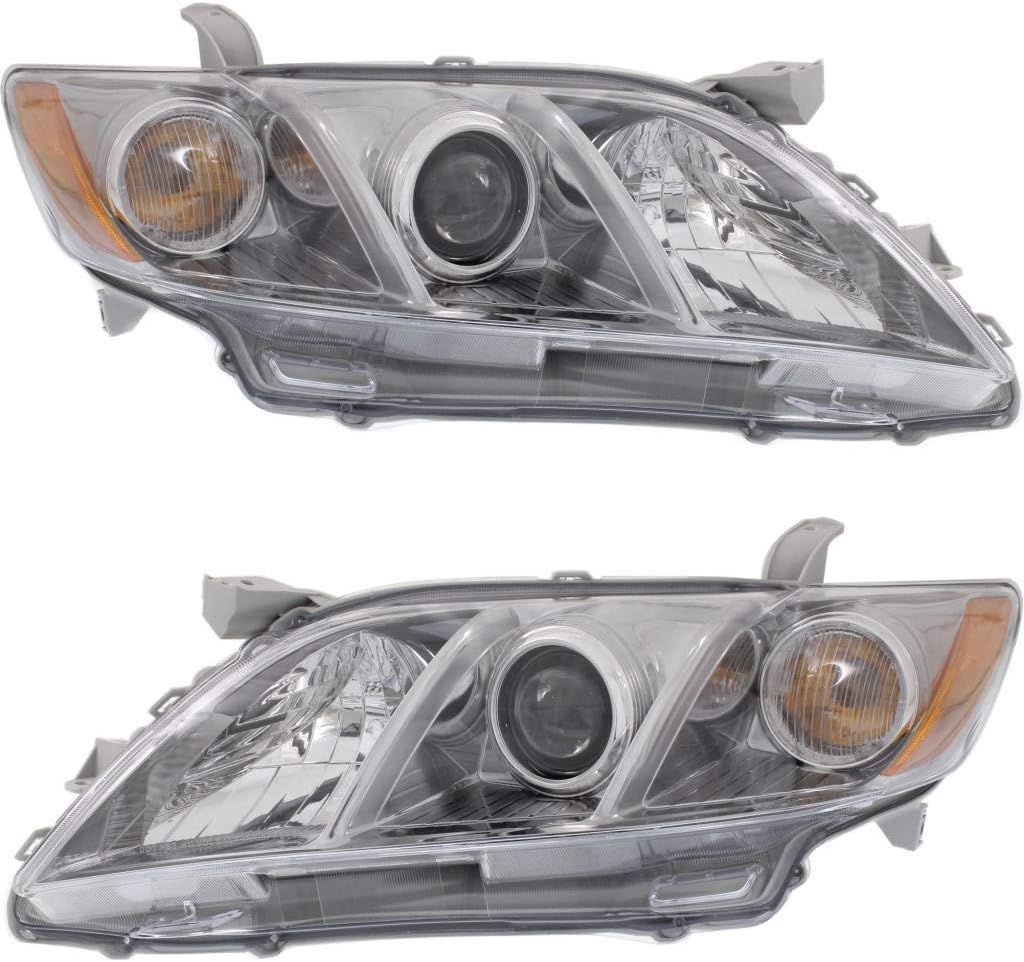 2007 2008 2009 Toyota Camry Pair Headlight Assembly L74015