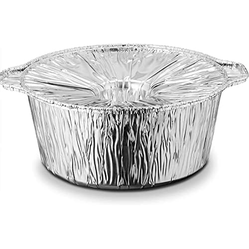 Disposable Aluminum Pot with Lid, Medium, Qty-2 S35153