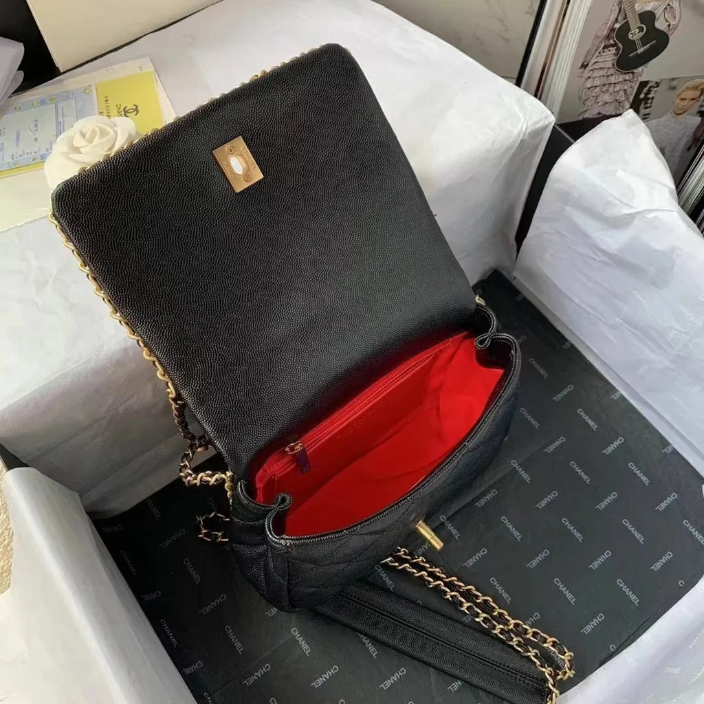 Black Chain Flap Bag O248533