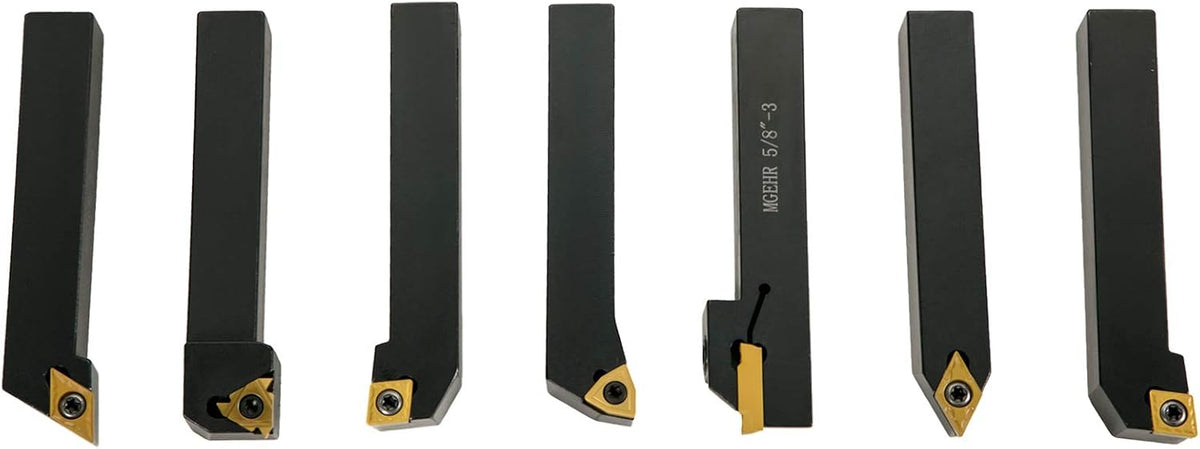 7 Pcs Carbide Lathe Cutting Tools Set F571522