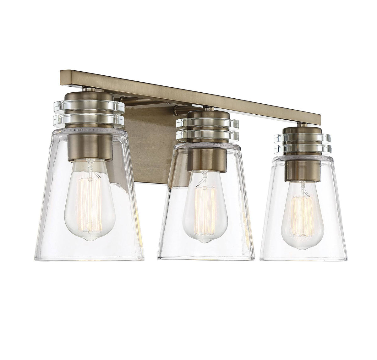 3 Light Noble Brass Bath Bar H570147