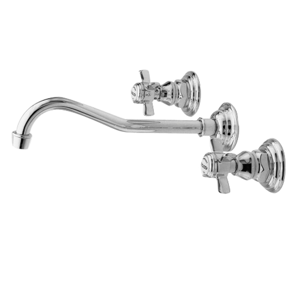 Wall Mount Lavatory Faucet Satin Nickel Y1064