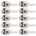 Square Door Levers in Satin Nickel Finish, Keyed Locks O281492