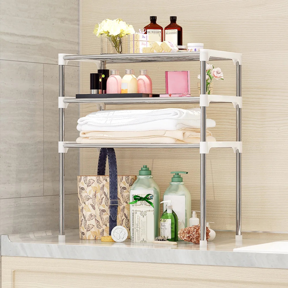 3-Tier Kitchen Storage Shelf Rack Microwave Oven Shelving Unit H653772