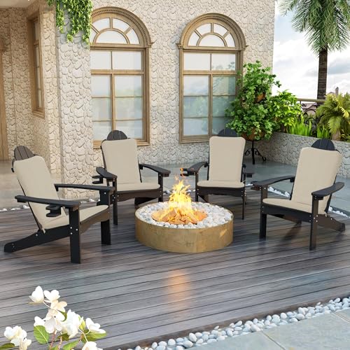 Burgundy Adirondack Chair Cushion Set of 2 D5048