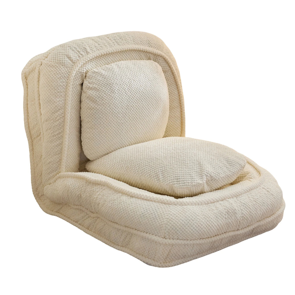 White Lazy Sofa Floor Couch P95821