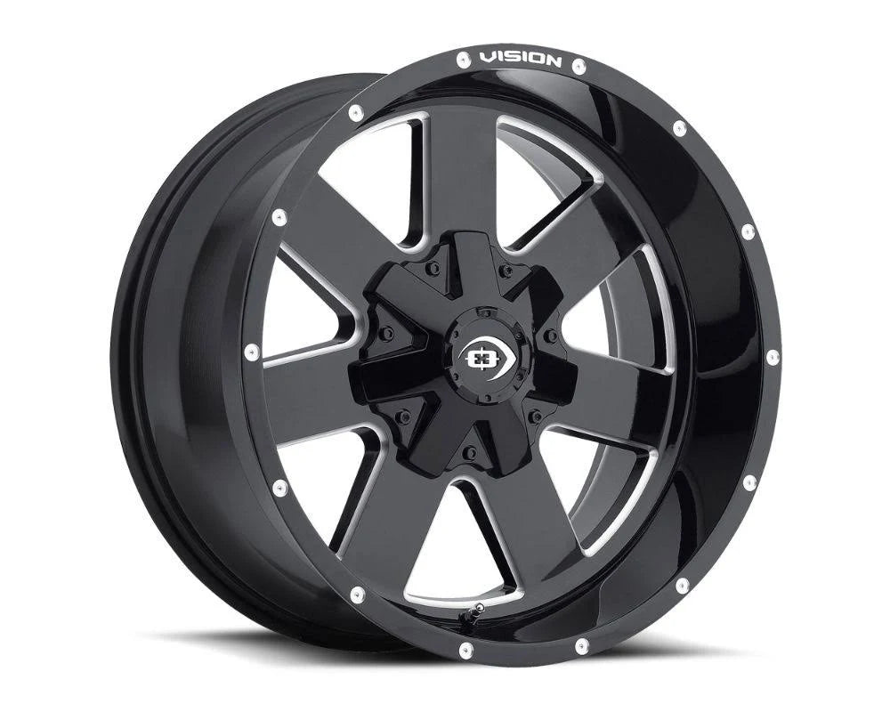 Gloss Black Milled Spoke Wheel 20x9 Y531