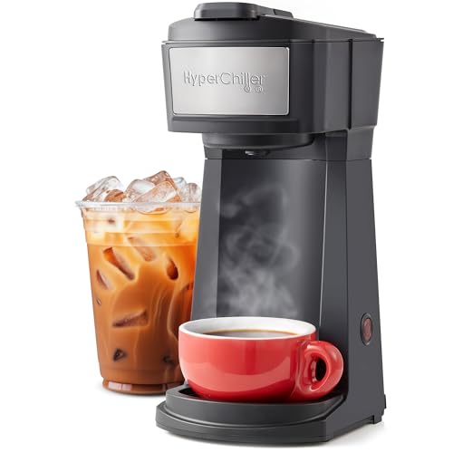 Iced/Hot Coffee Maker, 8, 10 or 12oz Pours, Black/Stainless-Steel Z48883