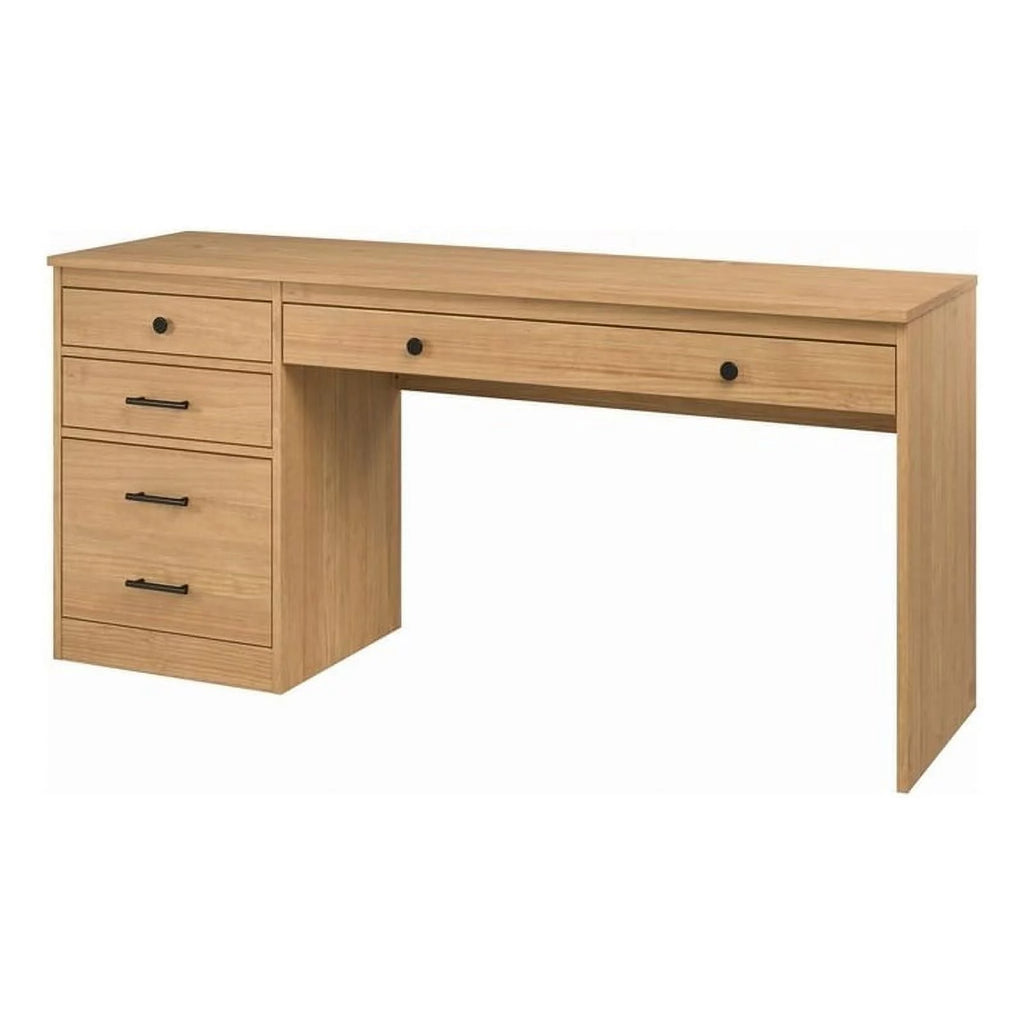 Wood Desk with File Cabinet S9382