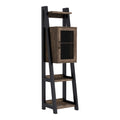 Reclaimed Oak Wood Tower Cabinet with Adjustable Shelf H393
