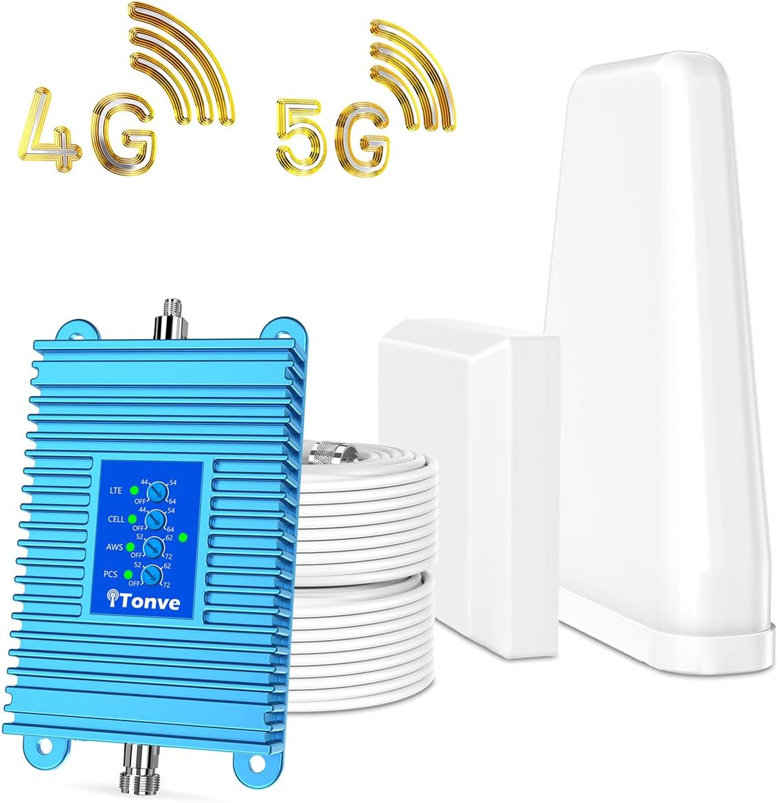 Cell Phone Signal Booster Kit for Home, 5G 4G LTE 3G S34604