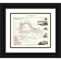 Black Ornate Wood Framed Art Print F4027